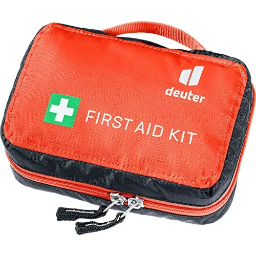 deuter First Aid Kit Erste-Hilfe-Set - Erste-Hilfe-Set für Camping & Reisen, mit schnellem Zugriff durch umlaufenden Reißverschluss und übersichtlichem ausklappbarem Innenteil für eine schnelle Erstversorgung.