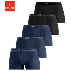 H.I.S Boxer Boxershorts für Herren (Packung, 5-St) mit Steifen und Logo im Bund
