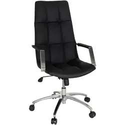 hjh OFFICE Home Office Chefsessel SARANTO PRO Leder - Bürostuhl im trendigen Retro-Design der 70er Jahre, mit komfortablen Armlehnen für hervorragenden Sitzkomfort im Home Office.