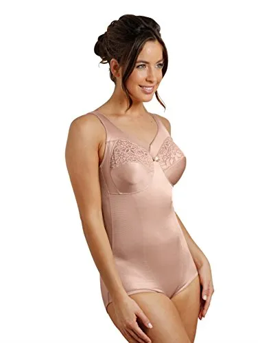 Susa Miederbody Einteiler ohne Bügel mit Spitze - Miederbody in elfenbein, bauchformend und ohne Bügel für optimalen Komfort, ideal für eine feminine Silhouette.