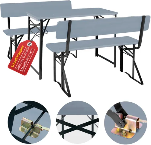 Stagecaptain BBDL-119 GY Hirschgarten Bierzeltgarnitur