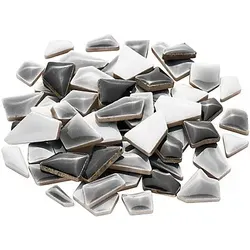 Flip Keramik-Mosaik mini, grau-mix, 10–20 mm, 200 g von buttinette