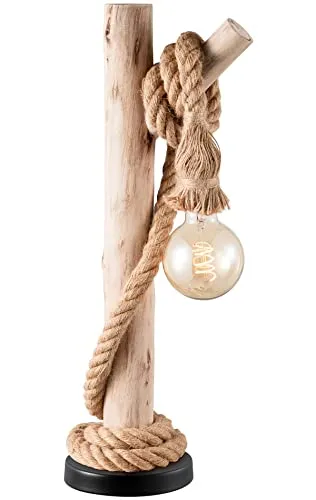Home Sweet Home Country Tischlampe Maritim - Rustikaler Charme für Ihr Zuhause - Klassische Tischleuchten, 23/23/60cm, mit warmem Licht und rustikalem Design, ideal für Landhäuser und moderne Räume.