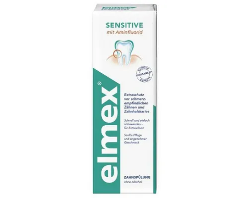 Elmex Sensitive Zahnspülung 3er Pack 1200ml - Handzahnbürsten: Effektive Mundspülung für empfindliche Zähne, schützt vor Zahnfleischproblemen und sorgt für frischen Atem.