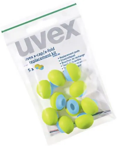 Uvex X-CAP X-FOLD 2125351 Ersatzstöpsel für Bügelgehörschützer 5 Paar