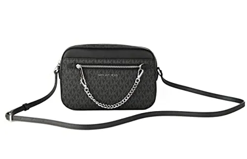Michael Kors Damen Ost-West-Kette Crossbody - Schwarz, stilvolle Handtasche mit eleganter Kette und trendigem Design