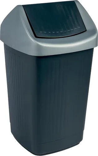 Mülleimer mit Schwingdeckel von Teko-Plastic Kunststoffwerk
