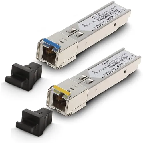 Extralink WDM SFP Modul Singlemode 1.25G SC 1310/1550nm bis 3km – Kompatibel mit Ubiquiti UniFi Netgear Cisco TP-Link MikroTik QNAP Zyxel Synology – Gigabit Transceiver für Switch Router