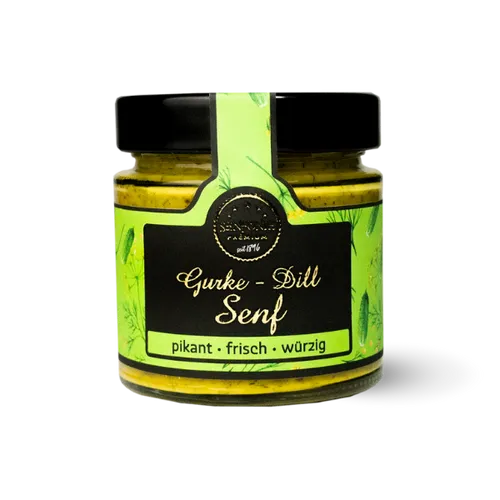 Altenburger Senfonie Premium - Gurke-Dill Senf für Burger, Hotdogs 180ml