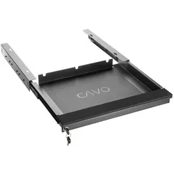 CAVO Schublade Unterbau Laptop-Schublade schwarz - Praktische Tischschublade für Notebooks, abschließbar und platzsparend, ideal für Home Office und Ordnung auf dem Arbeitsplatz.