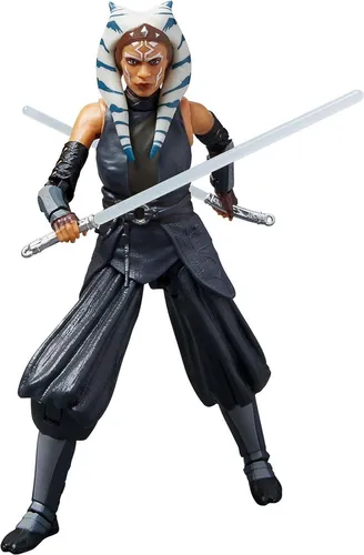 Star Wars The Black Series Ahsoka Tano Action-Figur 15 cm - Actionfiguren für Kinder, vollbewegliche Figur mit Premium-Dekor und 2 Lichtschwertern, ideal für Sammler und Fans ab 4 Jahren.