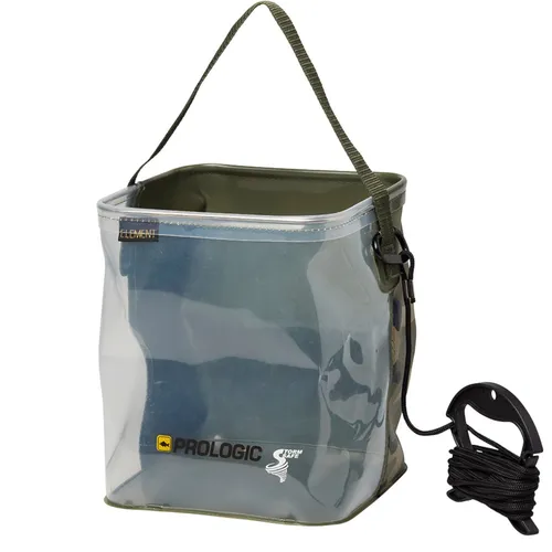 Prologic Element Trans-Camo Rig/Water Bucket L 11L - Ködereimer für Angler - Sonstige, ideal für Karpfenangeln mit einem großzügigen Volumen von 11 Litern für einfache Handhabung und Transport von Ködern.