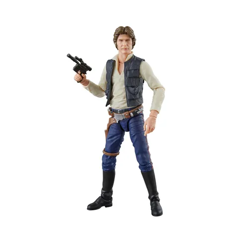 Star Wars The Black Series Han Solo Action-Figur - Actionfigur (15 cm) von Han Solo aus Episode IV, mit beweglichen Teilen und Blaster-Zubehör – ideal für Sammler und Fans ab 4 Jahren.