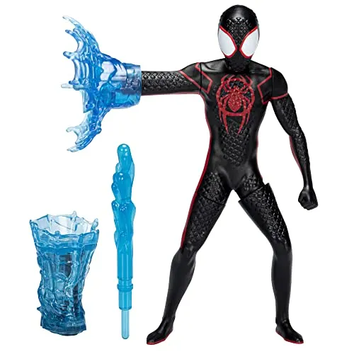 Spider-Man Marvel Web-Action Miles Morales - 15 cm große Deluxe Figur, mit Projektil-Abschuss für actionreiche Abenteuer ab 4 Jahren