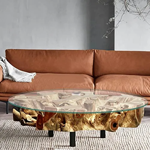 Möbel Bressmer Wurzelholz Couchtisch NAGA Rustikal 100cm von Möbel Bressmer