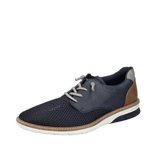 Rieker Herren Halbschuhe 14442 - Slipper & Mokassins für Herren, mit weicher Decksohle und luftdurchlässigem Meshgewebe – ideal für warme Tage und kombiniert eleganten Schnitt mit sportiver Sohle.