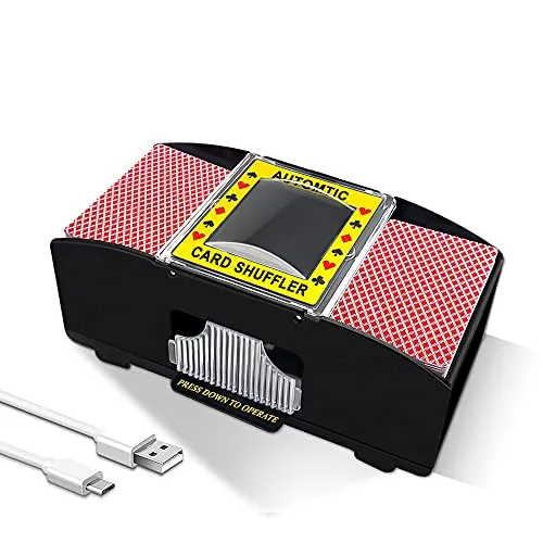 Ni-SHEN Automatischer Kartenmischer für 2/4 Decks