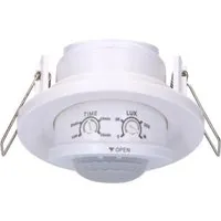 LED's,ight Einbau-Deckensensor PIR LED + Halogen 360° IP20 Weiß