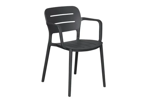 dasmöbelwerk Gartenstuhl Utah - Stapelstuhl für den Außenbereich - Stylischer und praktischer Stapelstuhl für Garten und Balkon. Robust aus Kunststoff, ideal für jeden Anlass. Leicht und platzsparend, mit einer Belastbarkeit von bis zu 110 kg.