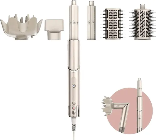 Shark FlexStyle 1400W Haarstyler und Haartrockner (HD440SLEU) - Lockenstäbe & Glätteisen, vielseitiger 2-in-1 Haarstyler mit 1400 W Leistung und 3 Temperaturstufen für individuelle Stylingmöglichkeiten.