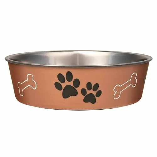 Loving Pets 1781 Metallic Bella Schüssel Dog Bowl, M, 750 ml, Kupfer