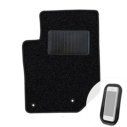 moto-MOLTICO Fahrer Fußmatte Auto Velours Fahrerseite Autoteppiche Schwarz Fahrermatte 1-teilig passend für Opel Corsa F ab 2019