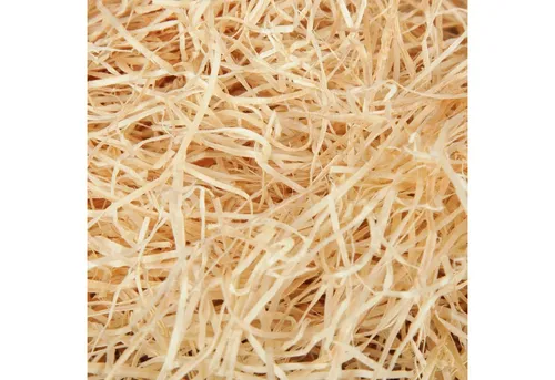 Bestlivings Bastelnaturmaterial Holzwolle, (1-tlg), 500g, Füllmaterial für Geschenkkorb, Kunststroh zum Basteln