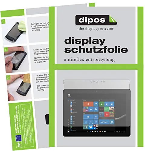 dipos I 2X Schutzfolie matt kompatibel mit Microsoft Surface Go 2 Folie Displayschutzfolie