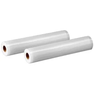 Bartscher Vakuumierbeutel 300419, Folienrolle, 28 x 500cm, für Lebensmittel, 2 Rollen