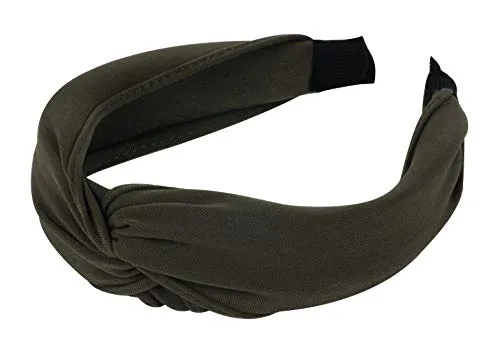 axy Breiter Haarreif mit raffinierten Knoten-Vintage-Wunderschön Stirnband Haarschmuck Damen Haarreifen HR34b Stil A (Stil A - Oliver)