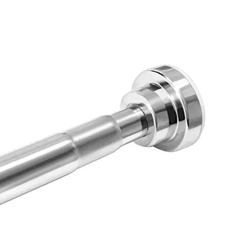 Teleskopstange Edelstahl Duschvorhangstange 65-100cm,Starker Halt ohne Bohren,silber kleiderstange