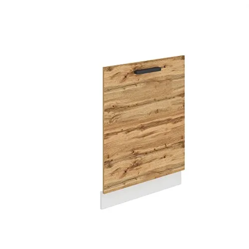 BELINI Frontblende für Geschirrspüler 60 cm - Wotan-Eiche - Geschirrspülertüren aus hochwertiger Decor Econatura Möbelplatte mit professioneller Hochglanzbeschichtung und sanft schließendem System für mehr Komfort und Langlebigkeit.