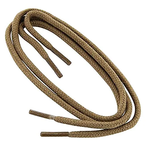 Collonil 1 Paar Schnürsenkel - rund - dünn - Ø 2,0 mm Längen (60 cm, beige)