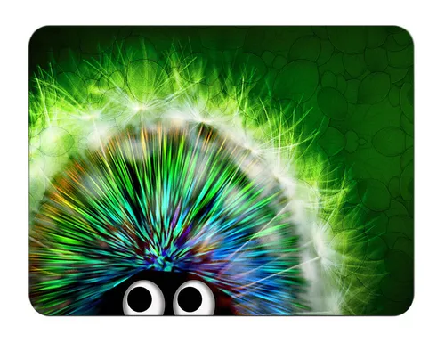 Mauspad 24 x 20 cm Mousepad Gaming / Office Silent Monsters Igel grün hedgehog