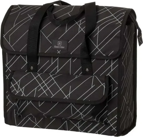Fastrider Shopper Luxe Basics Single 23l Fahrradtasche Schwarz Schwarz One Size