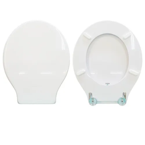 Toilettensitz Neoklassischen Sbordoni Holz Beschichtet Harz Polyester Weiß