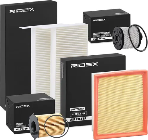 RIDEX Filterset Inspektionspaket Filtersatz passend für PEUGEOT PARTNER Tepee 208 I Schrägheck (CA, CC) 308 SW II 2008 Kombi (CU) für CITROËN BERLINGO