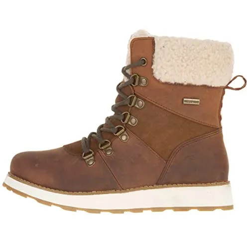 Kamik Women's Ariel F - Wasserdichte Winterschuhe 41 - Wanderschuhe aus umweltfreundlichem Leder in Braun, wasserdicht und ideal für den Alltag. Perfekt für kalte Tage und Outdoor-Aktivitäten.