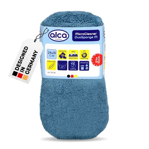 alca® Mikrofaserschwamm 8-förmig 24x11x5 cm blau/weiß perfekter Allrounder für A