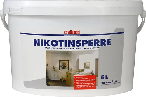 Wilckens® Nikotinsperre weiß matt 5L