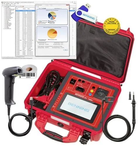 Benning ST 755+ Set (CAT II 300V) - Multimeter für präzise Messungen - Multimeter für Elektroinstallation, ideal für Fachleute mit CAT II 300V Sicherheit und umfangreicher Messfunktionalität.