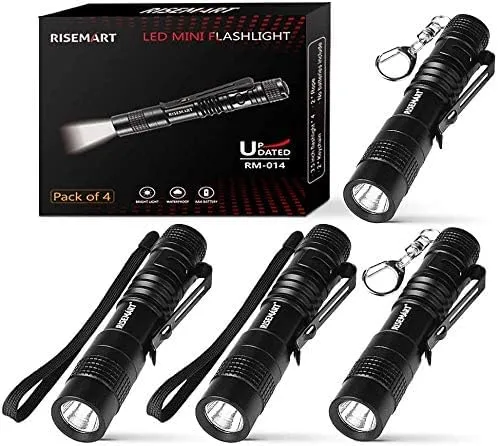RISEMART Superhelle Mini Taschenlampe