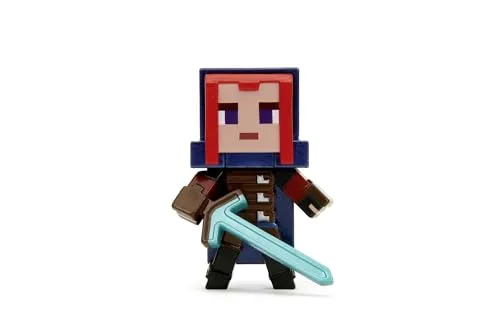 Jada Toys - Minecraft Figur aus Metall, Welle 2, Pop-Kultur Sammelfigur, zufällige Auswahl aus: Hero, Villager, Piglin Grunter, Piglin Runt, für Gamer & Sammler ab 8 Jahre, je 6,5 cm