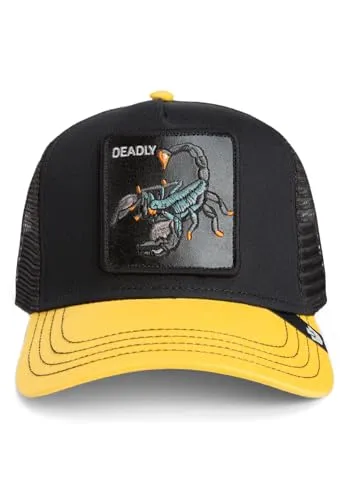 Goorin Bros. Trucker Cap Deadly Void Schwarz Gelb - Einheitsgröße - Stylische Goorin Bros. Trucker Cap im Modell Deadly, ideal für jeden Anlass. Mit ihrem modernen Design und der bequemen Passform ein echter Hingucker.