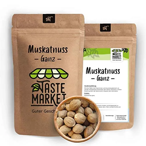 Stk. Muskatnüsse ganz | Muskatnuss | Muskat Nuss 80|85 er | Gewürz | TASTE MARKET 25