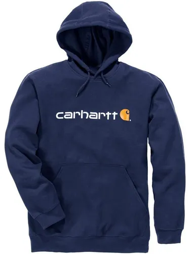 Carhartt Herren Sweatshirt mit Logo-Grafik, Marineblau, LOOSE FIT - Herren-Sweatshirt in Marineblau, mit LOOSE FIT und zwei praktischen Handwärmertaschen, ideal für Komfort und lässigen Style.