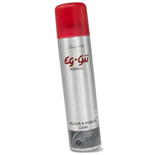 EG-GÜ imprägnierspray schuhe farblos 250 ml für Wildleder, Rauleder, Nubukleder und Veloursleder, wasserabweisendes Pflegespray für Schuhe und Sneaker, Schutz vor Nässe und Flecken