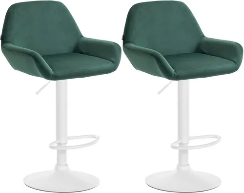 furnicato Barhocker Braga Set 2-teilig dunkelgrün