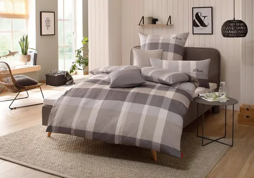 s.Oliver Bettwäsche Tabea 135x200/155x220 cm in grau von s.Oliver