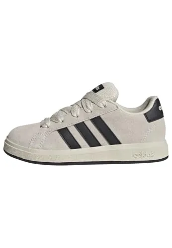 Adidas Grand Court 00s Kinder Sneaker - weiss - Skate-inspirierter Kinder Sneaker aus weichem Wildleder mit gepolsterter Zunge für maximalen Komfort und optimale Griffigkeit dank strapazierfähiger Gummiaußensohle.